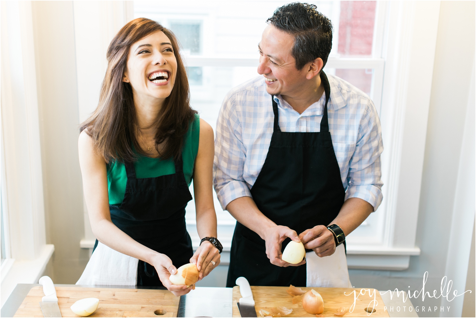 Cooking themed engagement session