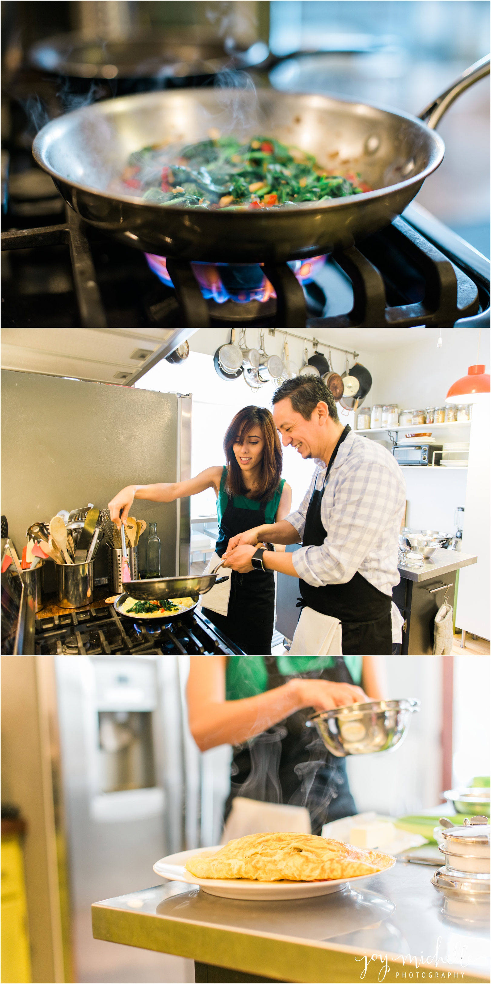 Cooking themed engagement session